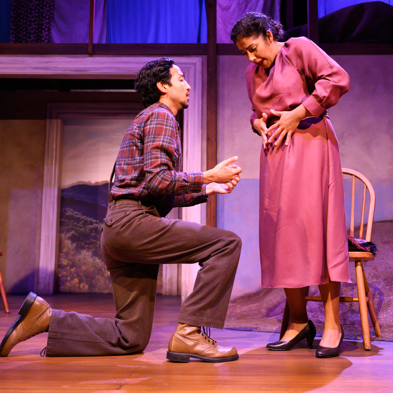 Caleb Cabrera as Juan, Regina Morones as Yerma